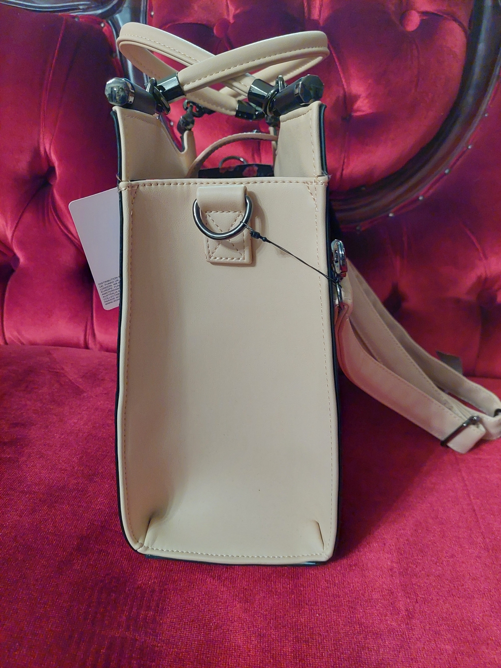 Harry Potter Loungefly Pink Floral Hermione Luna Purse with Detachable Strap - Picture 5 of 7